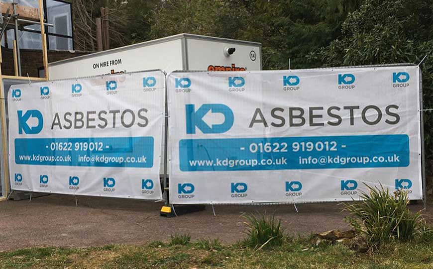 Cordoned Off Asbestos Area