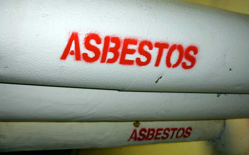 most dangerous asbestos locations